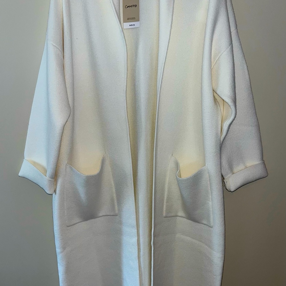 Mango oversized knitted coat